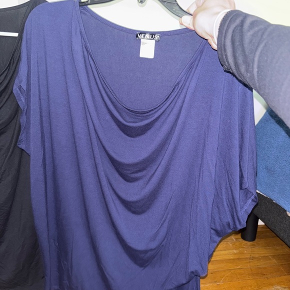 VENUS Navy and Black Shirts NWOT - Picture 6 of 7